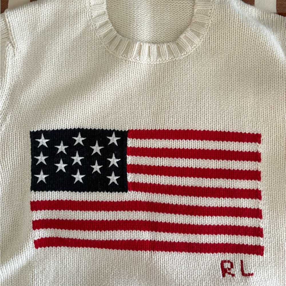 🇺🇸 Ralph Lauren Flag Sweater, Large